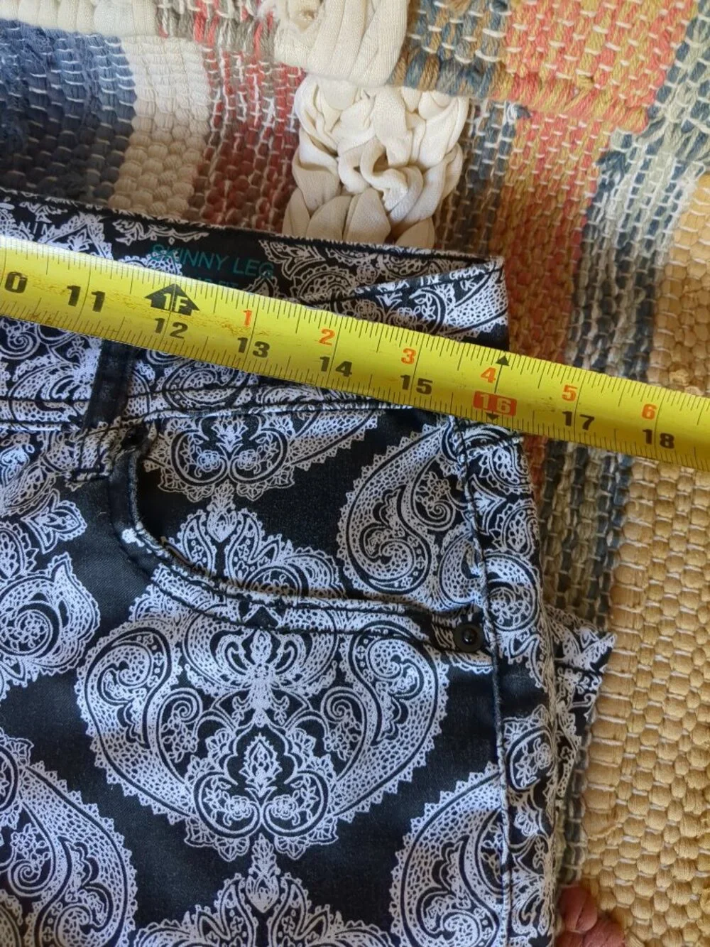 Black and White Cotton Blend Pants - Picture 7 of 14